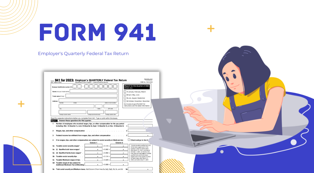 Printable 941 IRS Form (2024) IRS 941 Quarterly Tax Form for 2024